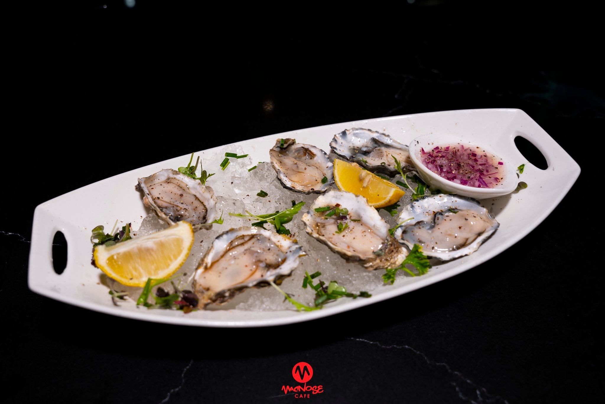 MacNose Champagne Oysters
